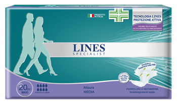 LINES SPECIALIS PANNOLONE A MUTANDINA MAXI MEDIA FARMA 20 PEZZI - Farmacia Mastrangelo 