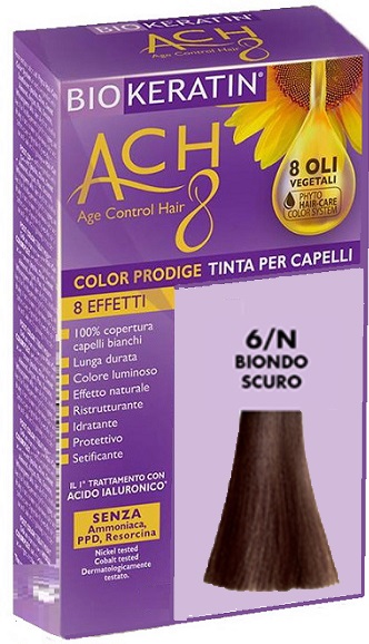 BIOKERATIN ACH8 COLOR PRODIGE 6/N BIONDO SCURO - Farmacia Mastrangelo 