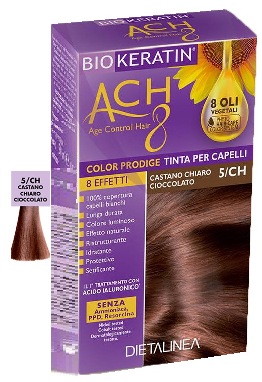 BIOKERATIN ACH8 COLOR PRODIGE 5/CH CASTANO CHIARO CIOCCOLATO - Farmacia Mastrangelo 