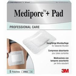 MEDICAZIONE MEDIPORE+PAD 5X7,2CM 5PEZZI - Farmacia Mastrangelo 