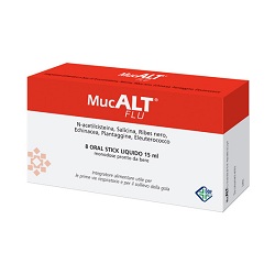 MUCALT FLU 8 ORAL STICK MONODOSE - Farmacia Mastrangelo 