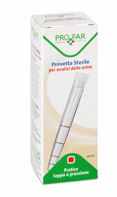 PROVETTA STERILE PER ANALISI DELLE URINE 10 ML PROFAR - Farmacia Mastrangelo 