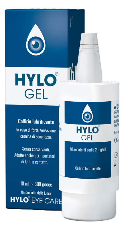 HYLO-GEL COLLIRIO LUBRIFICANTE ACIDO IALURONICO 0,2% 10 ML - Farmacia Mastrangelo 