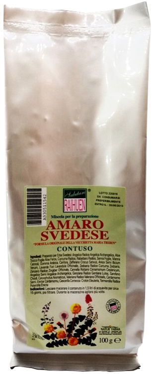 RAIHUEN ERBE SVEDESI CONTUSO PREPARATO PER AMARO SVEDESE 100 G - Farmacia Mastrangelo 