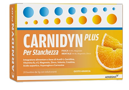 CARNIDYN PLUS 20 BUSTINE DA 5 G GUSTO ARANCIA - Farmacia Mastrangelo 