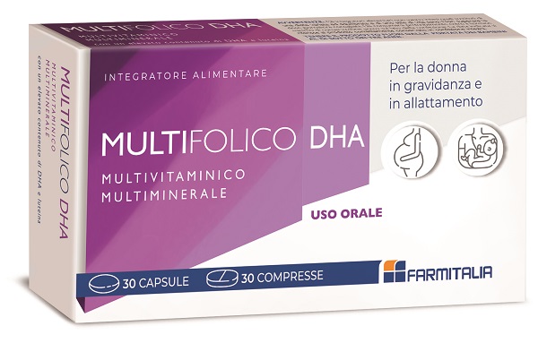 MULTIFOLICO DHA 30 CAPSULE + 30 COMPRESSE - Farmacia Mastrangelo 