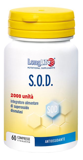 LONGLIFE SOD 2000 60 COMPRESSE RIVESTITE - Farmacia Mastrangelo 