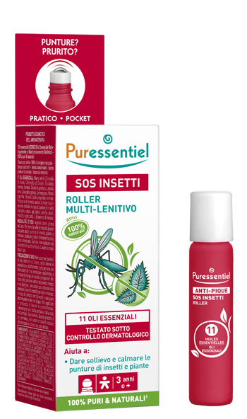 PURESSENTIEL SOS INSETTI ROLLER 11 OLI ESSENZIALI 5 ML - Farmacia Mastrangelo 
