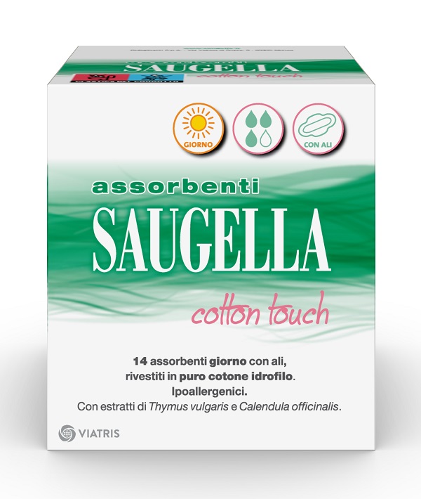 SAUGELLA COTTON TOUCH ASSORBENTI GIORNO 14 PEZZI TAGLIO PREZZO - Farmacia Mastrangelo 