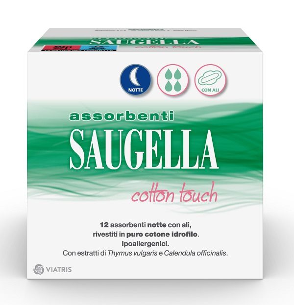 SAUGELLA COTTON TOUCH ASSORBENTI NOTTE 12 PEZZI TAGLIO PREZZO - Farmacia Mastrangelo 
