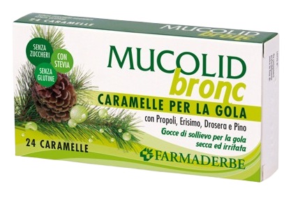 MUCOLID BRONC PROPOLI&PINO 24 CARAMELLE - Farmacia Mastrangelo 