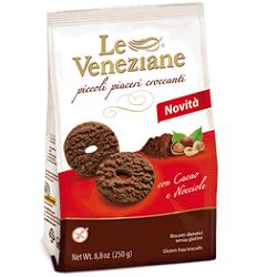 LE VENEZIANE BISCOTTI CACAO/NOCCIOLA 250 G - Farmacia Mastrangelo 
