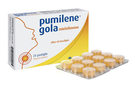 PUMILENE GOLA MIELE LIMONE 24 PASTIGLIE - Farmacia Mastrangelo 