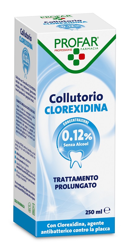 COLLUTORIO CLOREXIDINA 0,12% 250 ML PROFAR - Farmacia Mastrangelo 