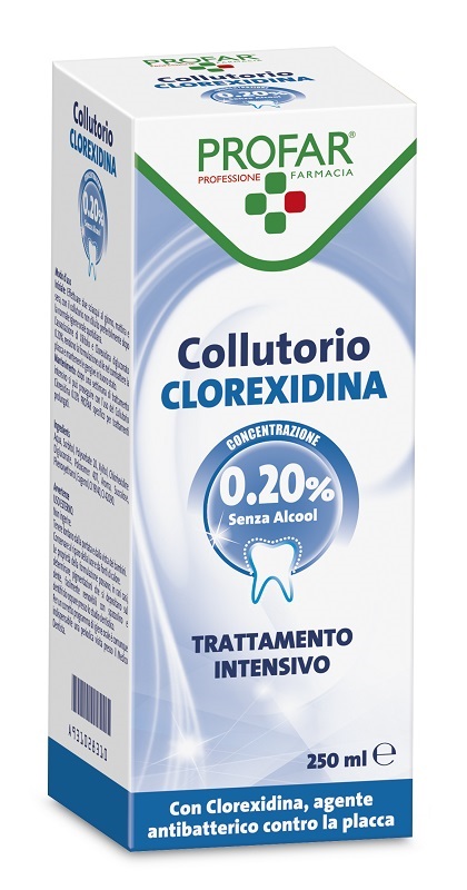 COLLUTORIO CLOREXIDINA 0,20% 250 ML PROFAR - Farmacia Mastrangelo 