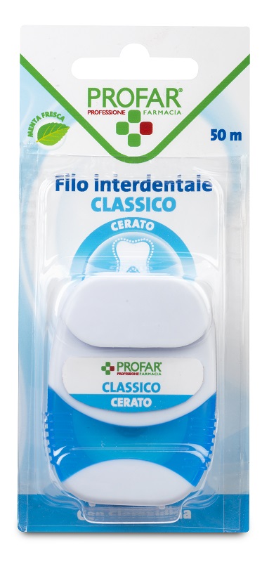 FILO INTERDENTALE CON CLOREXIDINA 50 M PROFAR - Farmacia Mastrangelo 