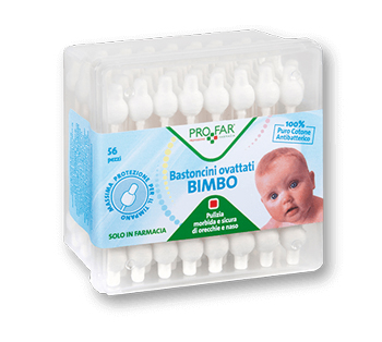 PROFAR BASTONCINI OVATTATI BAMBINI 56 PEZZI - Farmacia Mastrangelo 