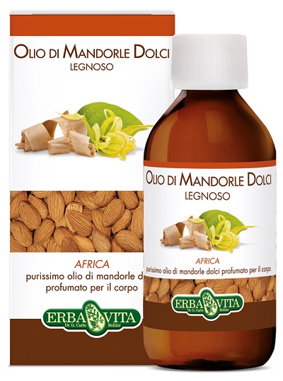 OLIO MANDORLE DOLCI PROFUMATO LEGNO AFRICANO 250 ML - Farmacia Mastrangelo 