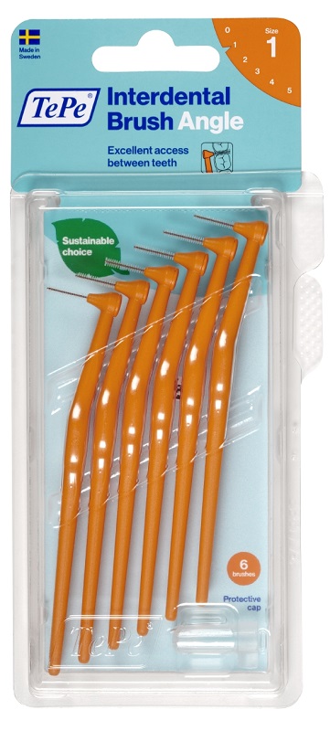 TEPE ANGLE SCOVOLINO ARANCIO 0,45MM 6 PEZZI - Farmacia Mastrangelo 