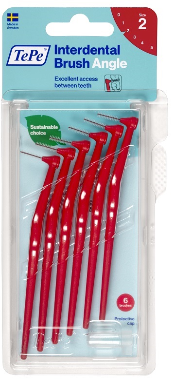 TEPE ANGLE SCOVOLINO ROSSO 0,5MM 6 PEZZI - Farmacia Mastrangelo 