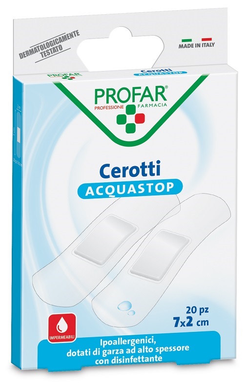 CEROTTO ACQUASTOP MEDI 7X2 CM PROFAR 20 PEZZI - Farmacia Mastrangelo 