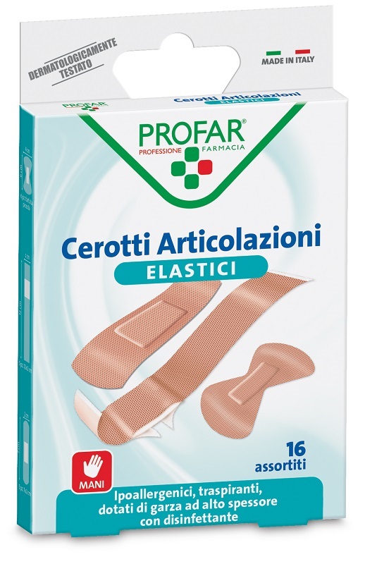 CEROTTO ARTICOLAZIONI ELASTICO PROFAR 16 PEZZI - Farmacia Mastrangelo 