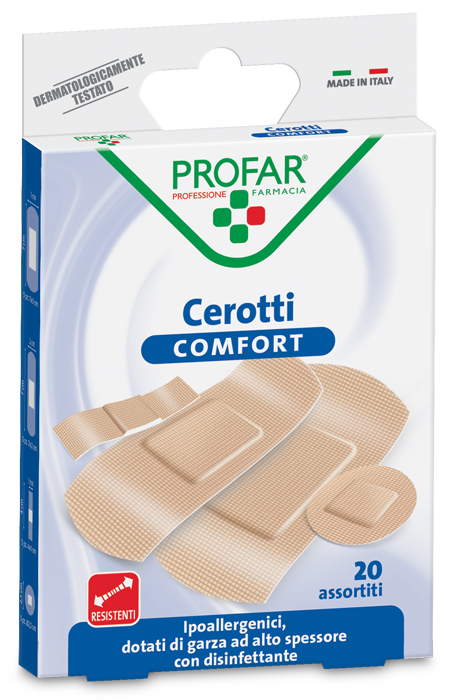 CEROTTO COMFORT ASSORTITI 20 PEZZI PROFAR - Farmacia Mastrangelo 