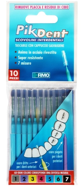 PIKDENT STUZZICOLINO 5 AZZURRO 10 PEZZI - Farmacia Mastrangelo 