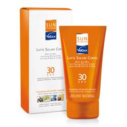 VEBIX SUN PROGRAM LATTE SOLARE CORPO SPF30 125 ML - Farmacia Mastrangelo 