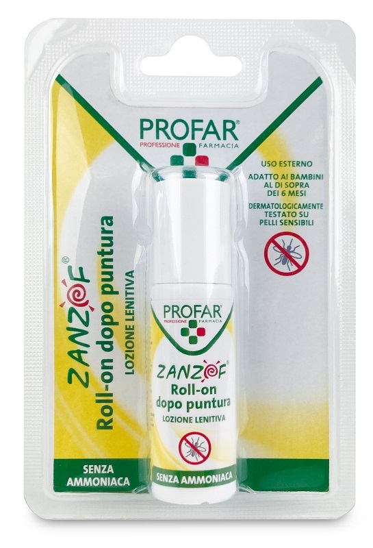 ZANZOF LOZIONE POST PUNTURA SENZA AMMONIACA ROLL-ON 20 ML PROFAR - Farmacia Mastrangelo 