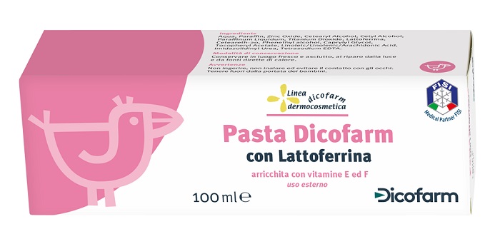 DICOFARM PASTA CON LATTOFERRINA PELLI DELICATE 100 ML - Farmacia Mastrangelo 