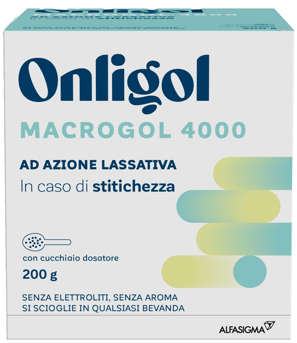 ONLIGOL MACROGOL 4000 200 G CON CUCCHIAINO DOSATORE SENZA ZUCCHERO - Farmacia Mastrangelo 