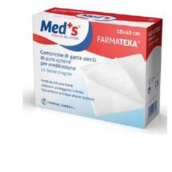 GARZA COMPRESSA MEDS 12/8 36X40CM 12 PEZZI - Farmacia Mastrangelo 