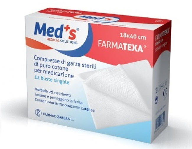 GARZA COMPRESSA MEDS 12/12 18X40CM 12 PEZZI - Farmacia Mastrangelo 