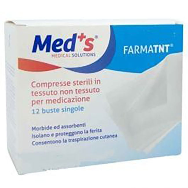 GARZA COMPRESSA MEDS TESSUTO NON TESSUTO PEEL OPEN 7,5X7,5CM 12 PEZZI - Farmacia Mastrangelo 