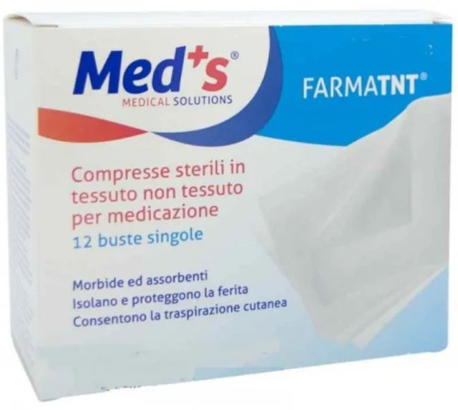 GARZA COMPRESSA MEDS TESSUTO NON TESSUTO PEEL OPEN 10X10CM 12 PEZZI - Farmacia Mastrangelo 
