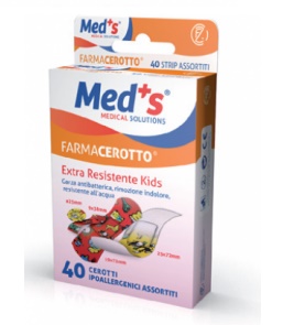 CEROTTO MEDS STRIP KIDS IPOALLERGENICO ASSORTITI 40 PEZZI - Farmacia Mastrangelo 