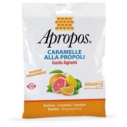 APROPOS CARAMELLE ALLA PROPOLI GUSTO AGRUMI 50 G - Farmacia Mastrangelo 