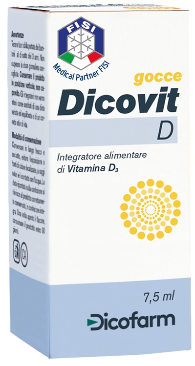 DICOVIT D VITAMINA D3 7,5 ML - Farmacia Mastrangelo 
