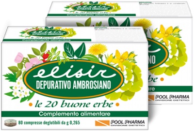 ELISIR DEPURATIVO AMBROSIANO 20 COMPRESSE 5,3 G - Farmacia Mastrangelo 
