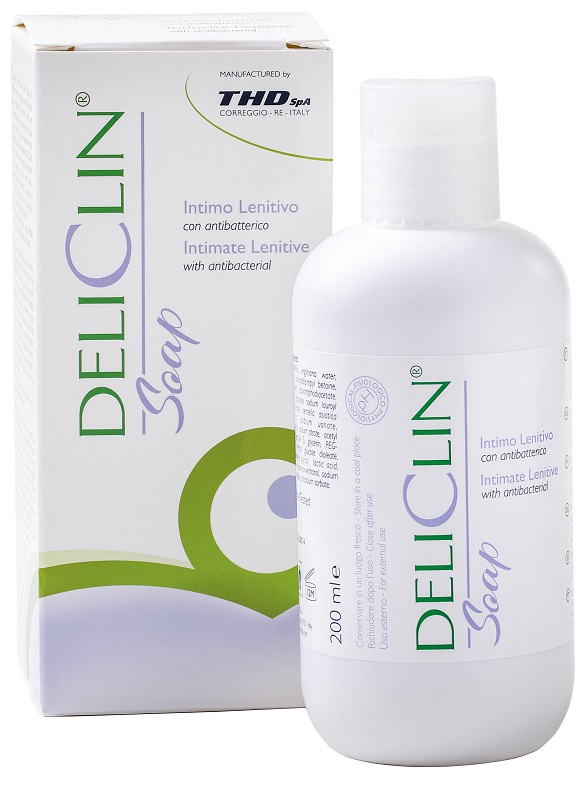 DELICLIN SOAP DETERGENTE INTIMO LENITIVO CON ANTIBATTERICO 200 ML - Farmacia Mastrangelo 