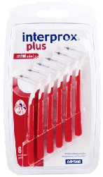 INTERPROX PLUS MINICONICO ROSSO 6 PEZZI - Farmacia Mastrangelo 