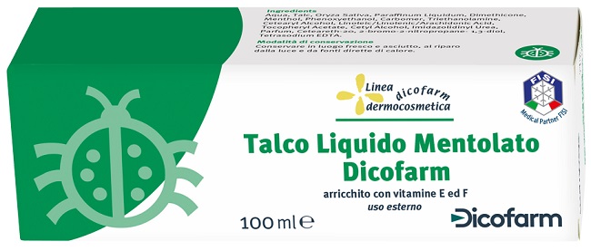 DICOFARM TALCO LIQUIDO MENTOLATO 100 ML - Farmacia Mastrangelo 