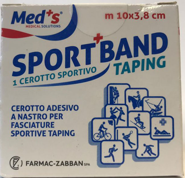 CEROTTO MEDS TELA BIANCA SPORTIVO 1000X3,8 CM - Farmacia Mastrangelo 