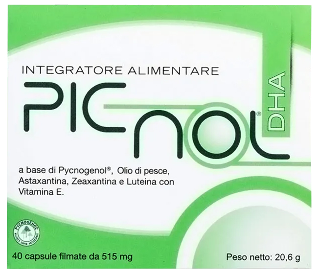 PICNOL DHA 40 CAPSULE 21,11 G - Farmacia Mastrangelo 