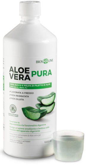 BIOSLINE ALOE VERA SUCCO POLPA 1 LITRO - Farmacia Mastrangelo 