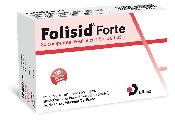 FOLISID FORTE 30 COMPRESSE 3,9 G - Farmacia Mastrangelo 
