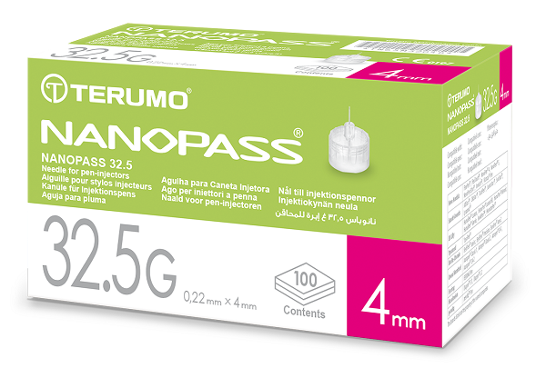 AGO PER PENNA DA INSULINA NANOPASS 32,5 GAUGE LUNGHEZZA 4 MM 100 PEZZI - Farmacia Mastrangelo 