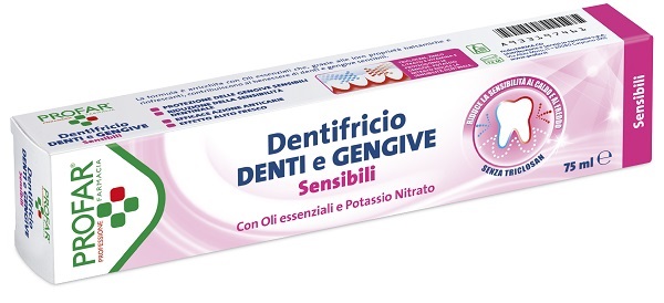DENTIFRICIO DENTI E GENGIVE SENSIBILI 75 ML PROFAR - Farmacia Mastrangelo 