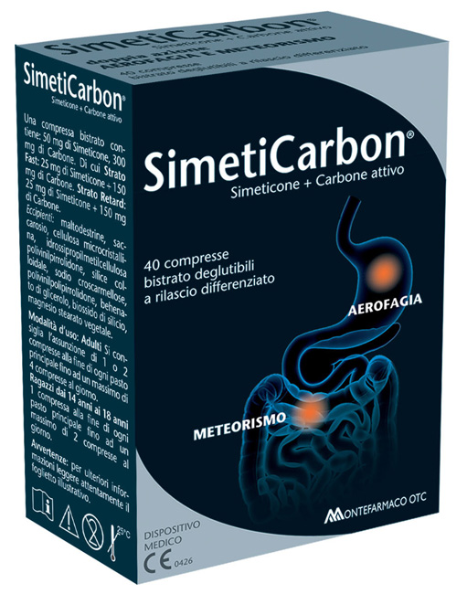 SIMETICARBON 40 COMPRESSE - Farmacia Mastrangelo 
